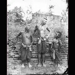Siam circa 1880. Traditional apparel